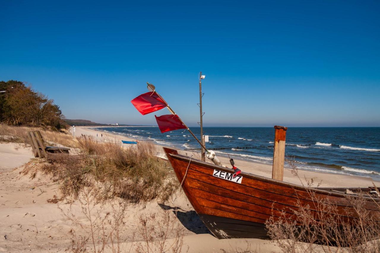 Apartment Ostseerose Ein Strandkorb Ist Im Sommer Inclusive 젤핀 외부 사진
